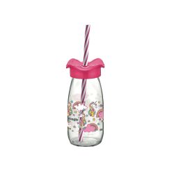 Butelka szklana ze słomką dla dziecka słoik bidon