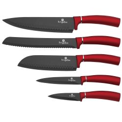 Noże w bloku komplet noży Burgundy BH-2528