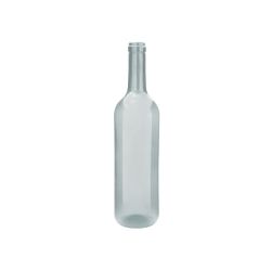 Butelka szklana na wino Bordolese 0,75L Bezbarwna