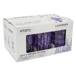 Szklanka do herbaty dekorowane KROSNO Lavender 6x