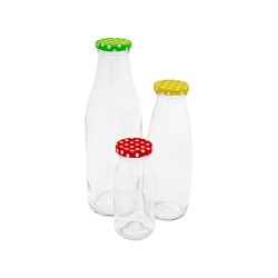 Butelka szklana na sok koktajl z zakrętką 480ml
