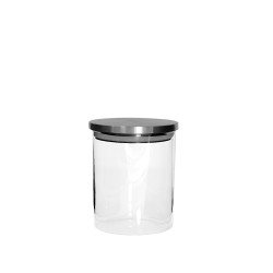 Pojemnik szklany słoik na kawę mąkę waciki 0,6L