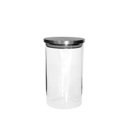 Pojemnik szklany słoik na kawę mąkę waciki 1L