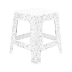 Taboret stołek krzesełko podest duże Lacy Biały
