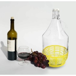 Balon szklany DAMA z KLIPSEM butla na wino 3 x 5L