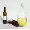 Balon szklany DAMA z KLIPSEM butla na wino 4 x 5L