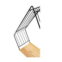 PÓŁKA PIRAMIDA LOFT METALOWA CZARNA LZR-621