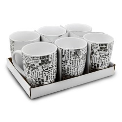 4X KUBEK 350ML KUBECZEK TRADYCYJNY UNIWERSALNY BL-4510 COFEE ZESTAW KUBKÓW