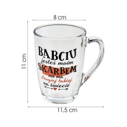 KUBEK SZKLANY ALA300ML BABCIA 3261