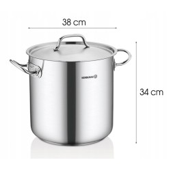 Garnek 33,5L gastronomiczny nierdzewny Proline 36cm KORKMAZ A2734