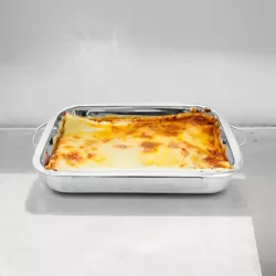 Taca 40cm nierdzewna do piekarnika na lasagne Lasagna naczynie forma MH-43