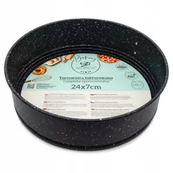 Tortownica 24cm blacha do pieczenia forma marmurek non-stick tort