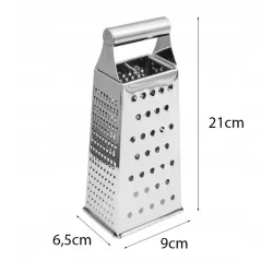 Tarka nierdzewna 8" 4 stronna kuchenna do sera warzyw owoców szatkownica