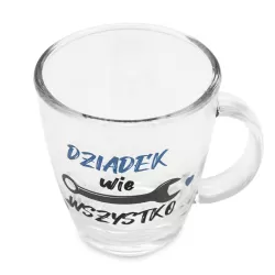 Zestaw 2x kubek szklany 390ml dla dziadka szklanka Dzień Dziadka prezent TR-A2413 dziadek