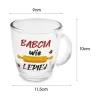 Kubek szklany 390ml dla babci kubeczek szklanka Dzień Babci herbata prezent TR-A2414 babcia