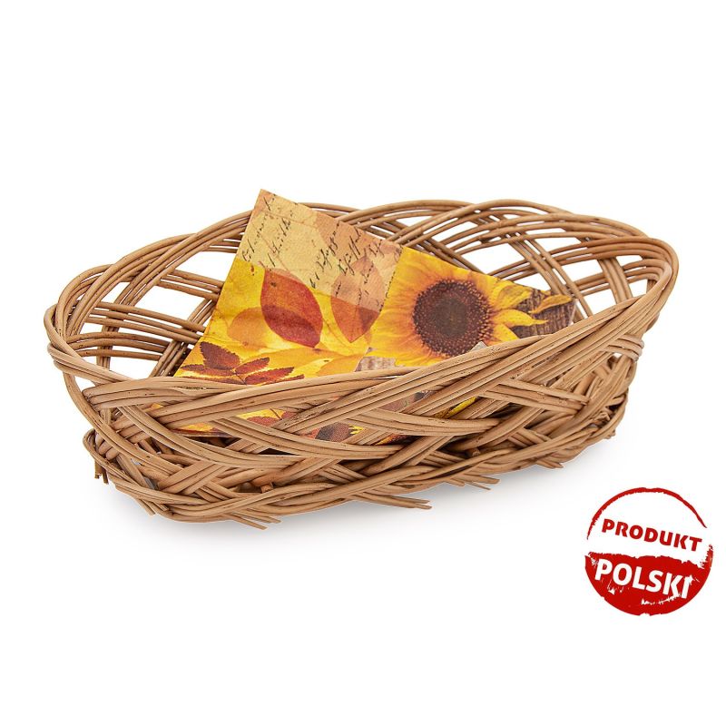 Koszyk na chleb pieczywo koszyczek wiklinowy 22x13